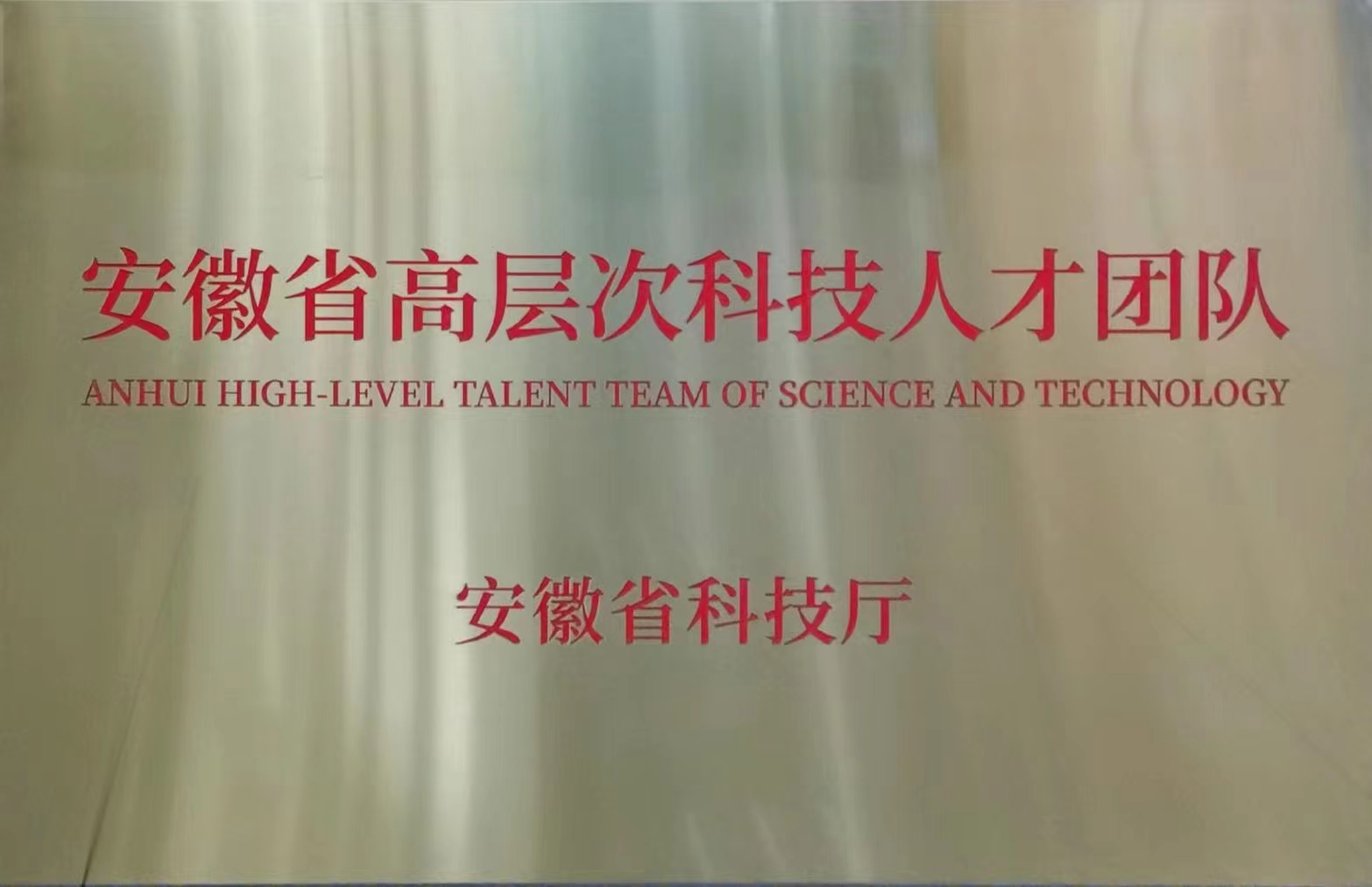 安徽省高層次科技人才團(tuán)隊(duì)